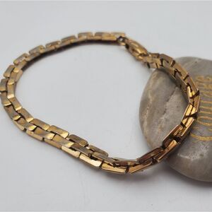 Artisan Gold‎ toned cuban link bracelet